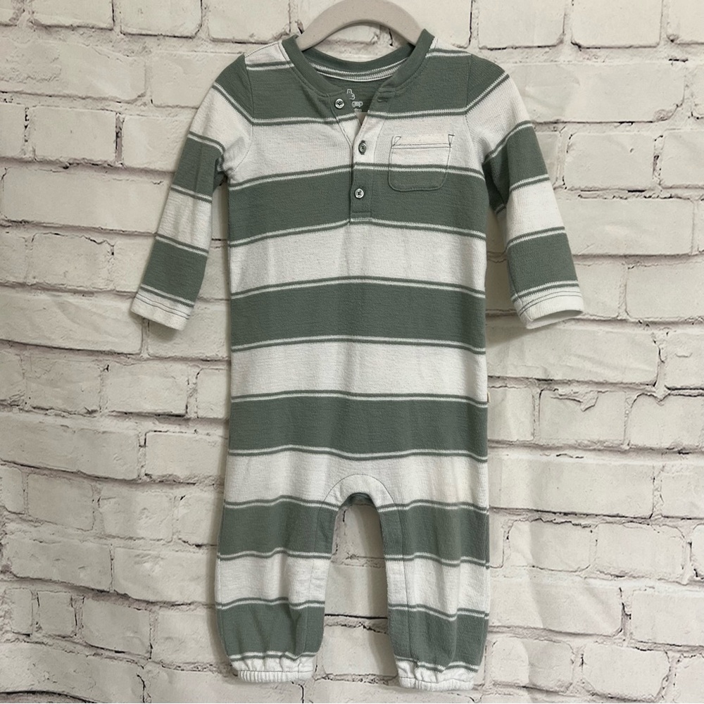 GAP Baby Henley Waffle-Knit One-Piece size 6-12m